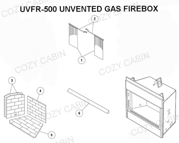 Superior Standard Series Unvented Firebox (UVFR-500) #UVFR-500